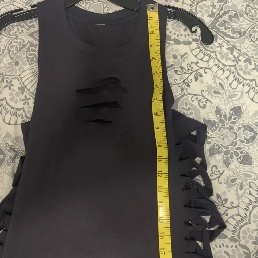 Alo Yoga Sleeveless Black Cut It Out Tank